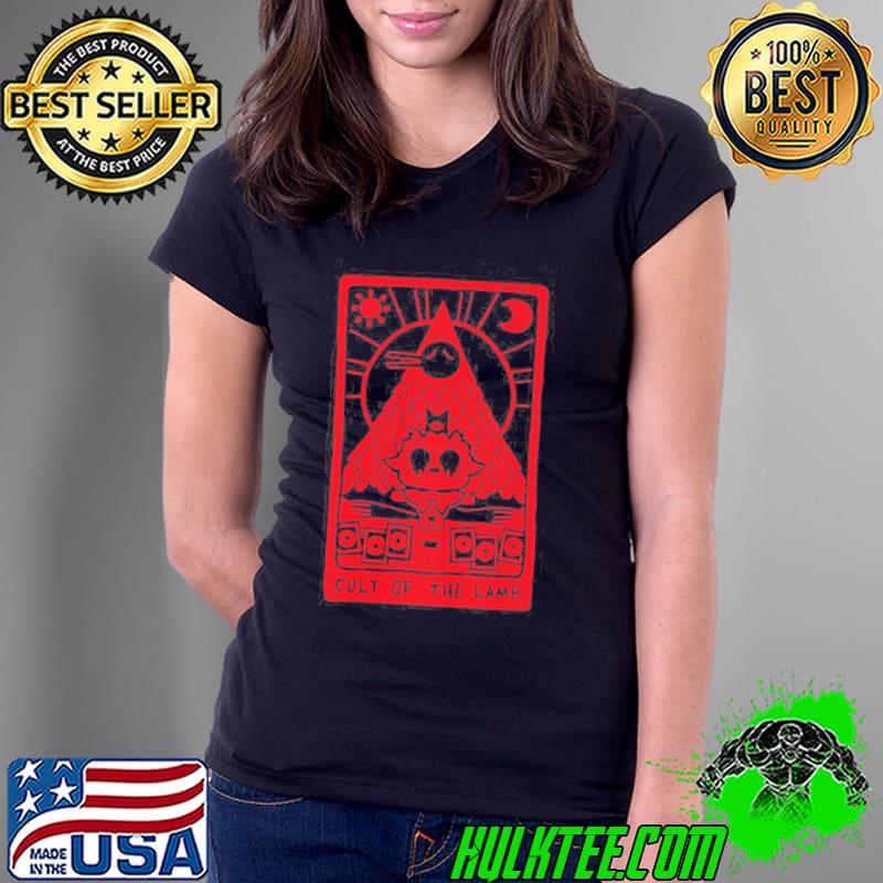 Cult Of The Lamb Tarot Card Shirt Ladies Tee Cult Of The Lamb Tarot Card Shirt Ladies Tee
