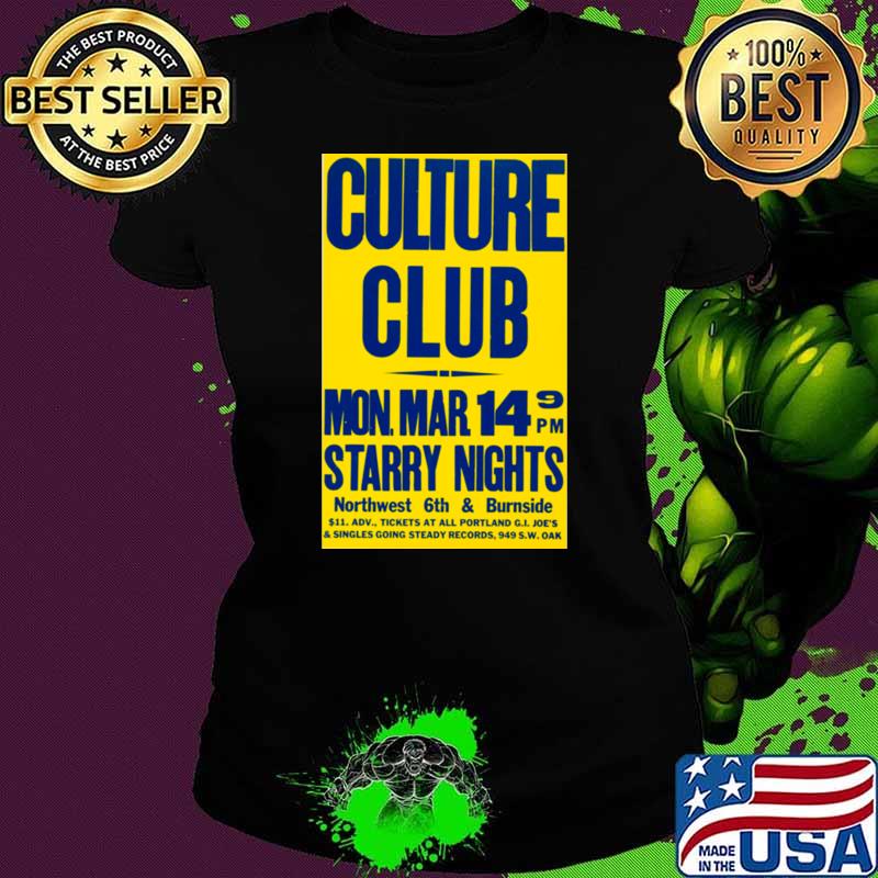Culture Club Starry Nights Northwest 6th And Burnside concert tour T-Shirt