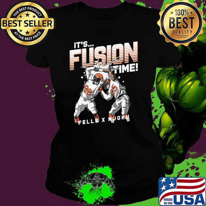 David Njoku & Darren Fells Cleveland It's Fusion Time Celebration T-Shirt David Njoku & Darren Fells Cleveland It's Fusion Time Celebration T-Shirt