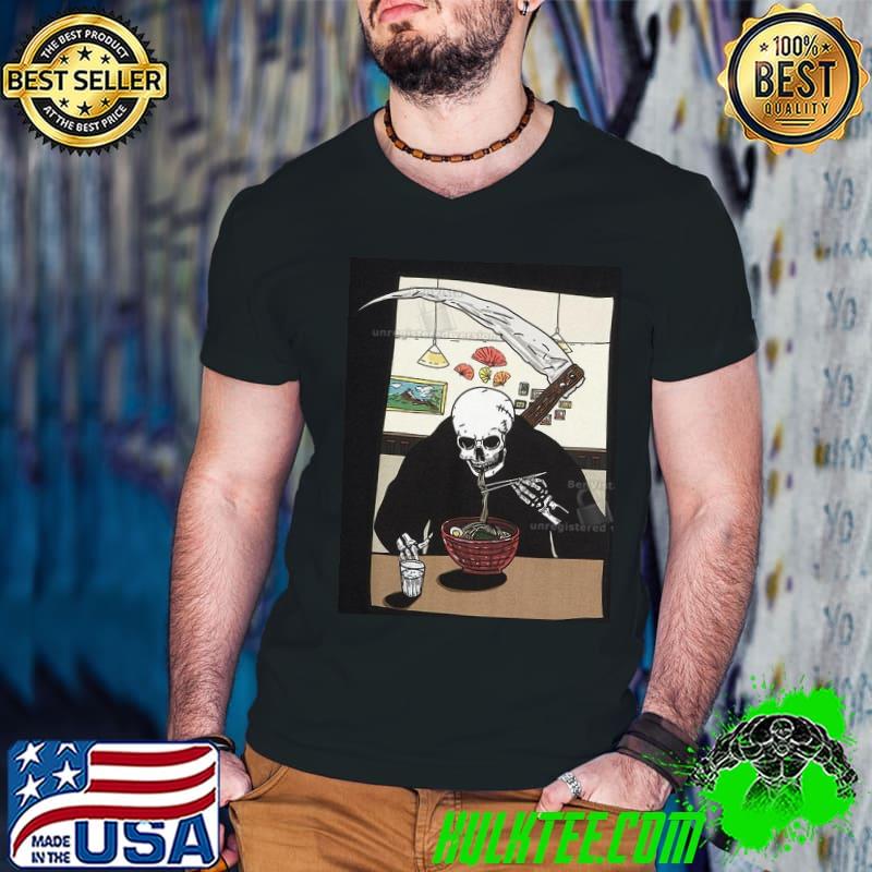 Death Eating Ramen Skull Shirt