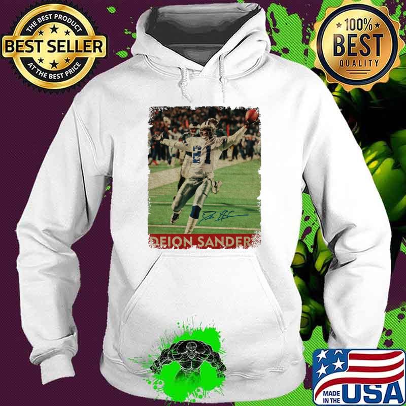 Deion Sanders Signature an American football coach former player T-Shirt Hoodie Deion Sanders Signature an American football coach former player T-Shirt Hoodie