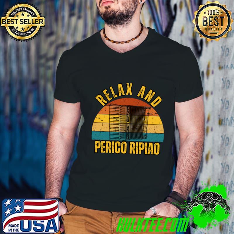 Dominican Music Relax and Perico Ripiao Vintage Sunset T-Shirt
