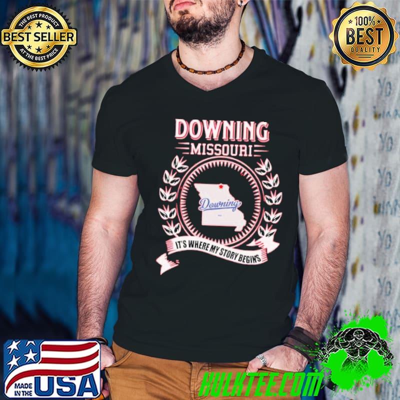 Downing missouri it's where my story begin's s Guys V Neck Downing missouri it's where my story begin's s Guys V Neck