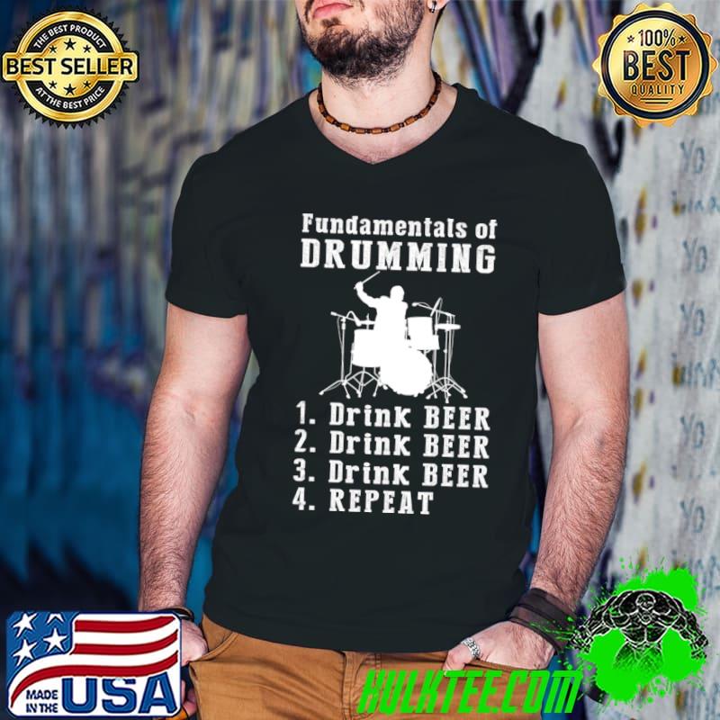 Drums & Draughts The Rhythm of Beer and Beats T-Shirt