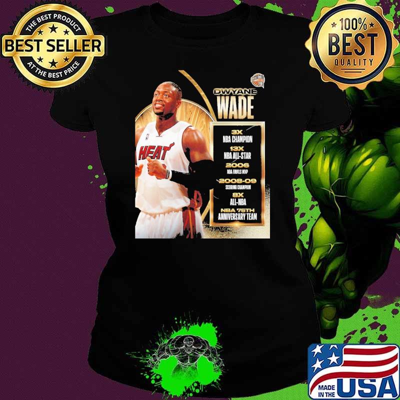 Dwyane Wade Basketball Hall Of Fame Resume Class Of 2023 Shirt