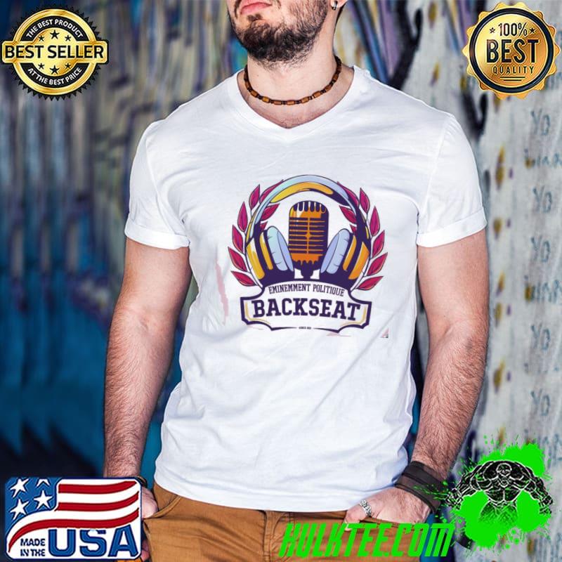 Eminemment Politique Backseat University Large Logo Shirt Guys V Neck Eminemment Politique Backseat University Large Logo Shirt Guys V Neck