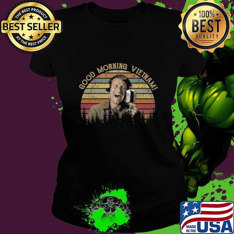 Good Morning Vietnam Vintage The Timeless Wisdom Of Robin Williams Characters T-Shirt