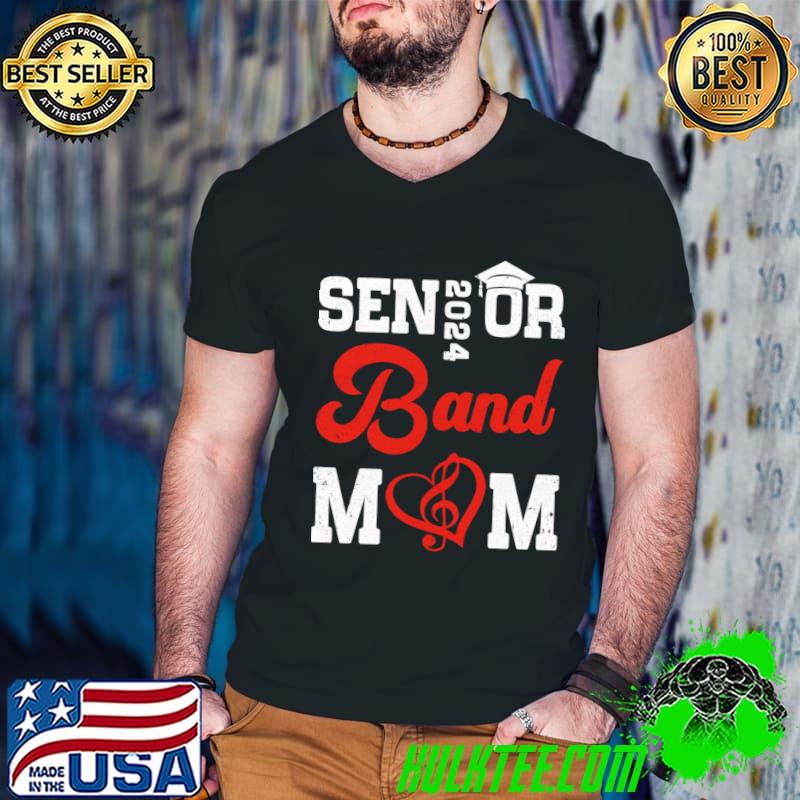 Graduation For Horn Player Senior 2024 Marching Band Mom T-Shirt