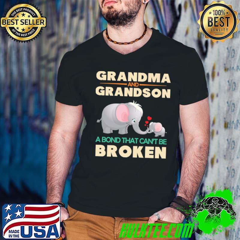 Grandma and grandson a bond that can't be broken elephant s Guys V Neck Grandma and grandson a bond that can't be broken elephant s Guys V Neck