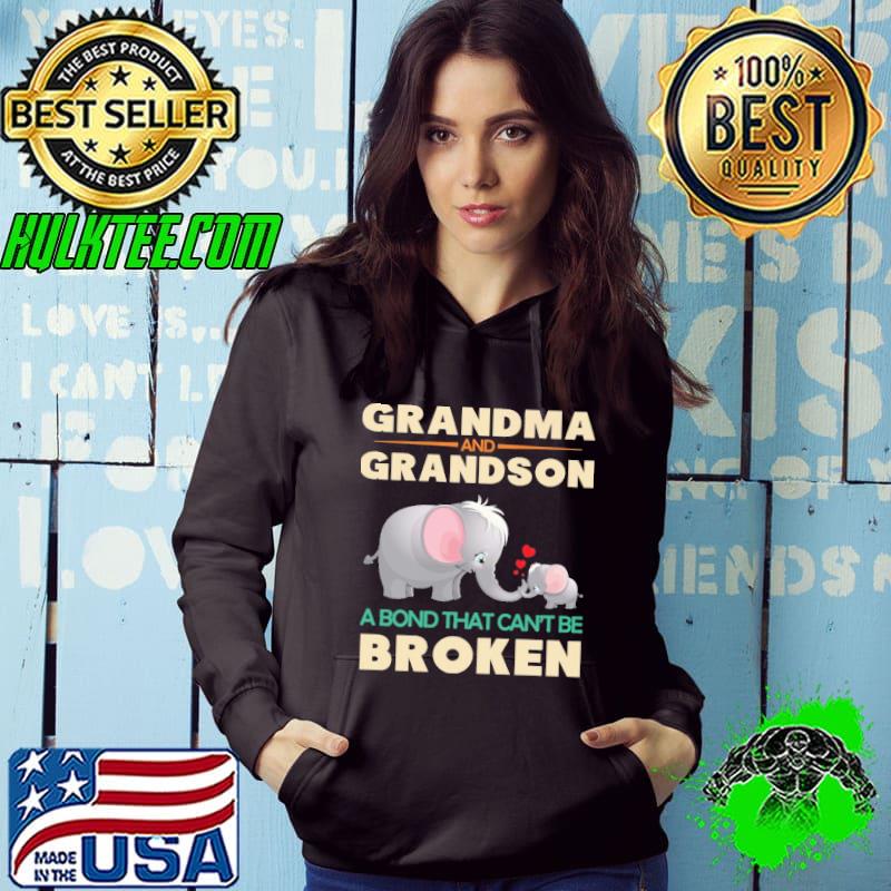 Grandma and grandson a bond that can't be broken elephant s Hoodie Grandma and grandson a bond that can't be broken elephant s Hoodie