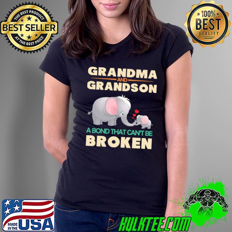 Grandma and grandson a bond that can't be broken elephant shirt Grandma and grandson a bond that can't be broken elephant shirt