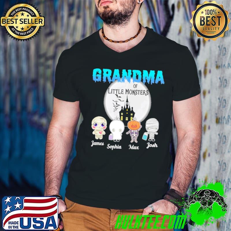 Grandma of little monsters moon halloween shirt
