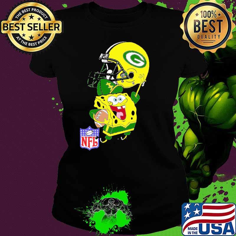 Green Bay Packers Football Fan Spongebob shirt