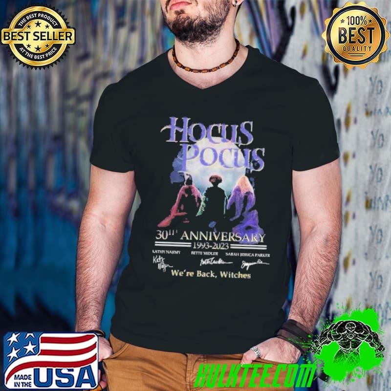 Hocus Pocus 30th Anniversary 1993 – 2023 We’re Back Witches Signatures shirt