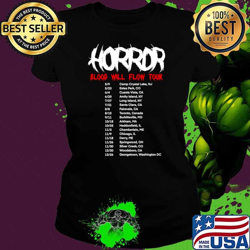 Horror Blood Will Flow Tour Movie T-Shirt