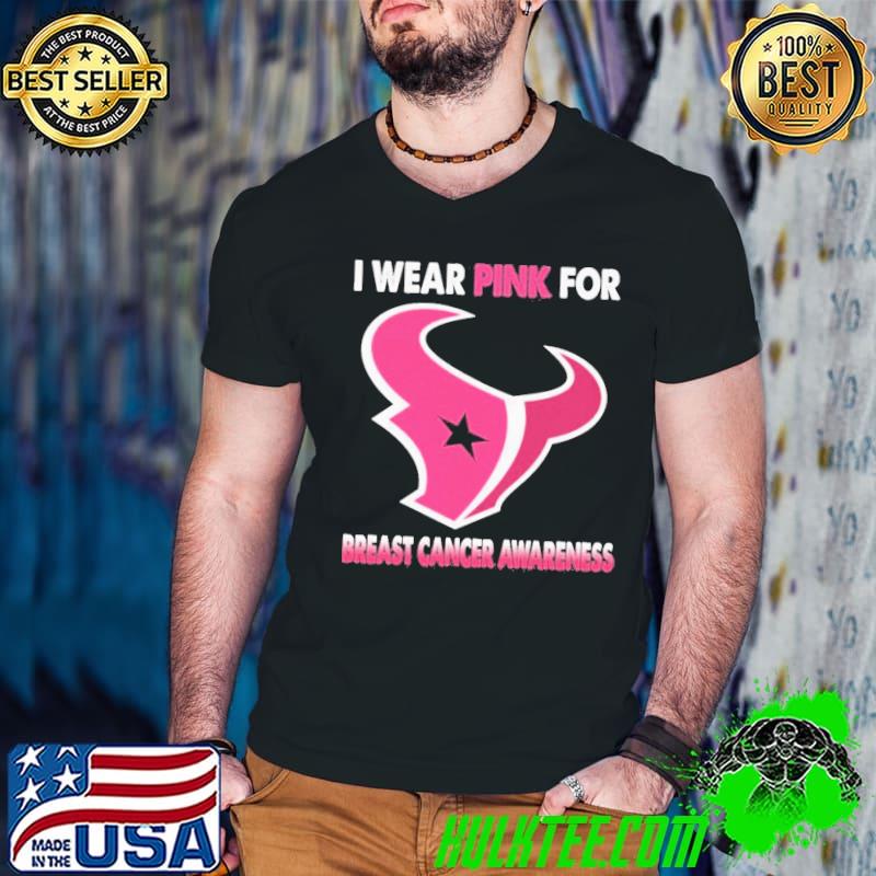 Houston Texans I Wear Pink For Breast Cancer Awareness 2023 Shirt