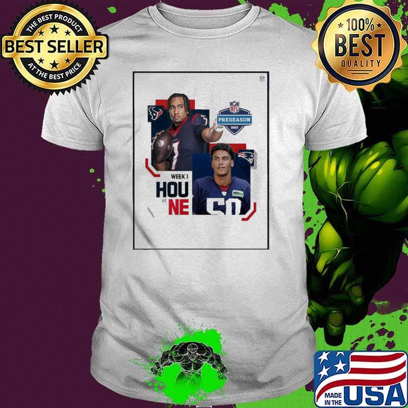 Houston texans vs new england patriots at nfl preseason 2023 shirt