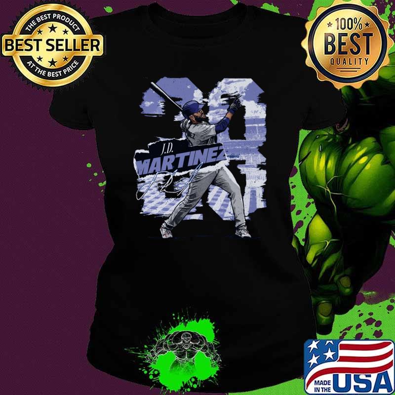 J.D. Martinez Signature American Baseball Outfielder Los Angeles D Rough T-Shirt