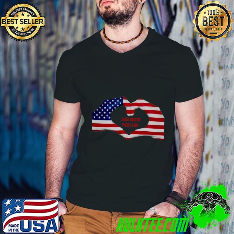 Jack Smith usa fan club hand heart american flag political T-Shirt