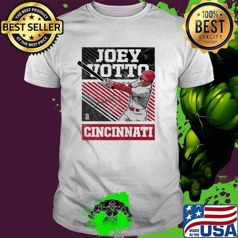 Joey Votto Signature baseball first baseman for the Cincinnati Reds Pro T-Shirt