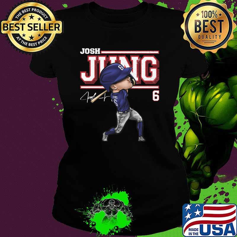 Josh Jung American professional baseball third baseman for Texas Rangers signature T-Shirt
