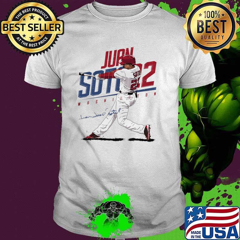 Juan Soto Signature Baseball Player In The Wasington Slant T-Shirt
