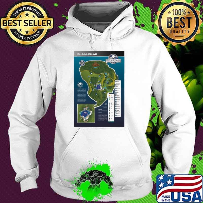 Jurassic World Map Of Isla Nublar shirt