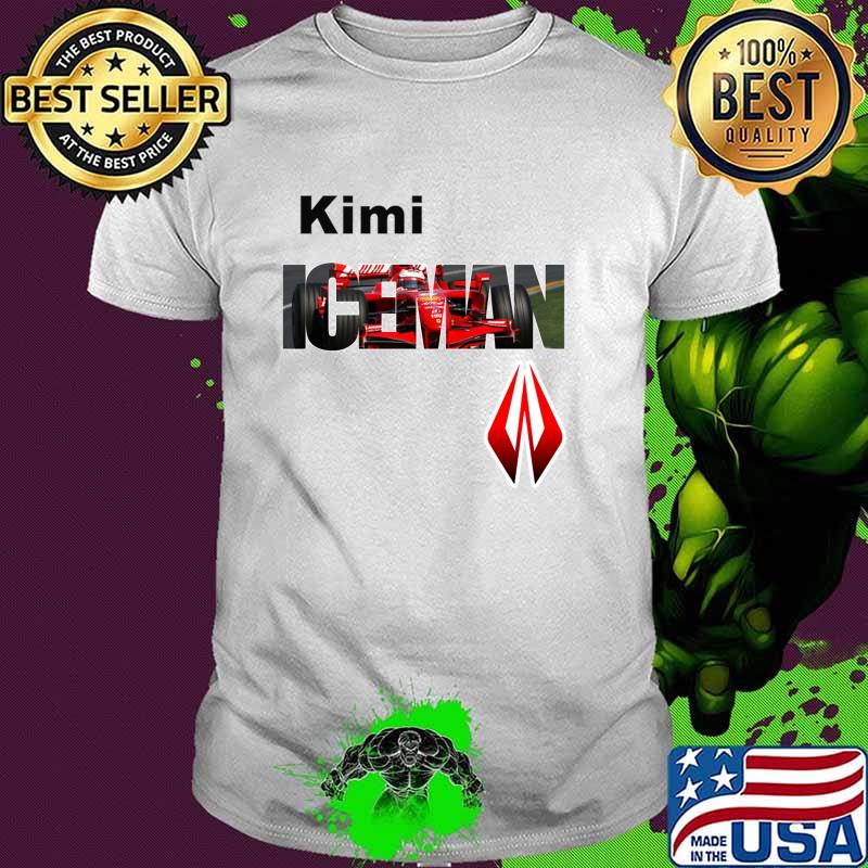 Kimi Raikkonen Iceman Cool Car Racing T-Shirt