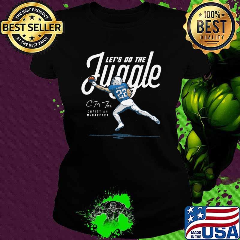 Let's Go The Juggle Signature Christian McCaffrey Carolina T-Shirt