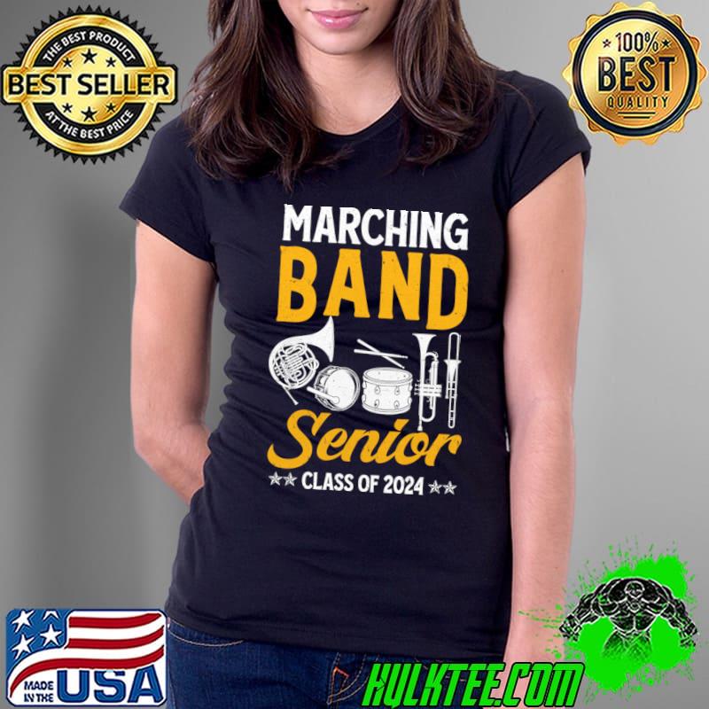 Marching Band Senior 2024 Musician Graduation Class Of 2024 T-Shirt Ladies Tee Marching Band Senior 2024 Musician Graduation Class Of 2024 T-Shirt Ladies Tee