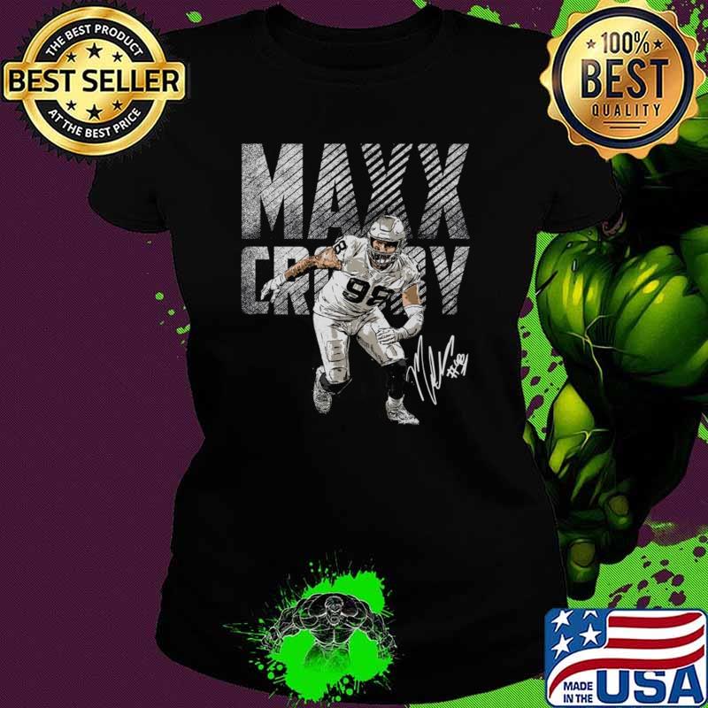 Maxx Crosby Signature American football defensive end for Las Vegas Bold T-Shirt