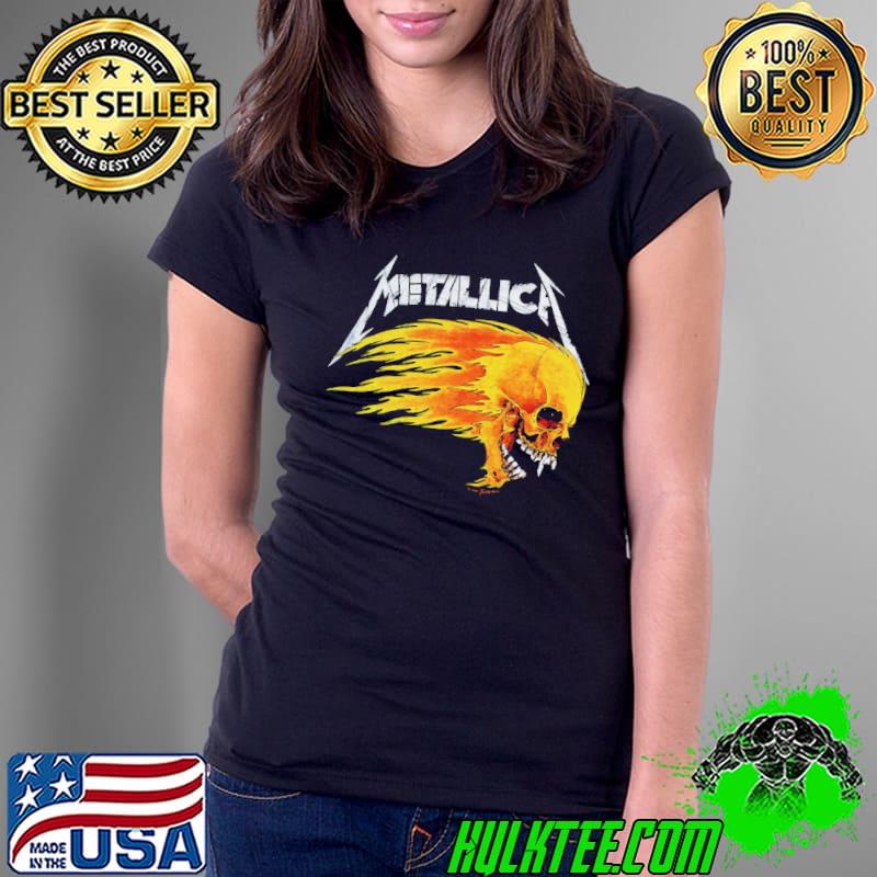 Metallic Flaming Skull Shirt Metallic Flaming Skull Shirt