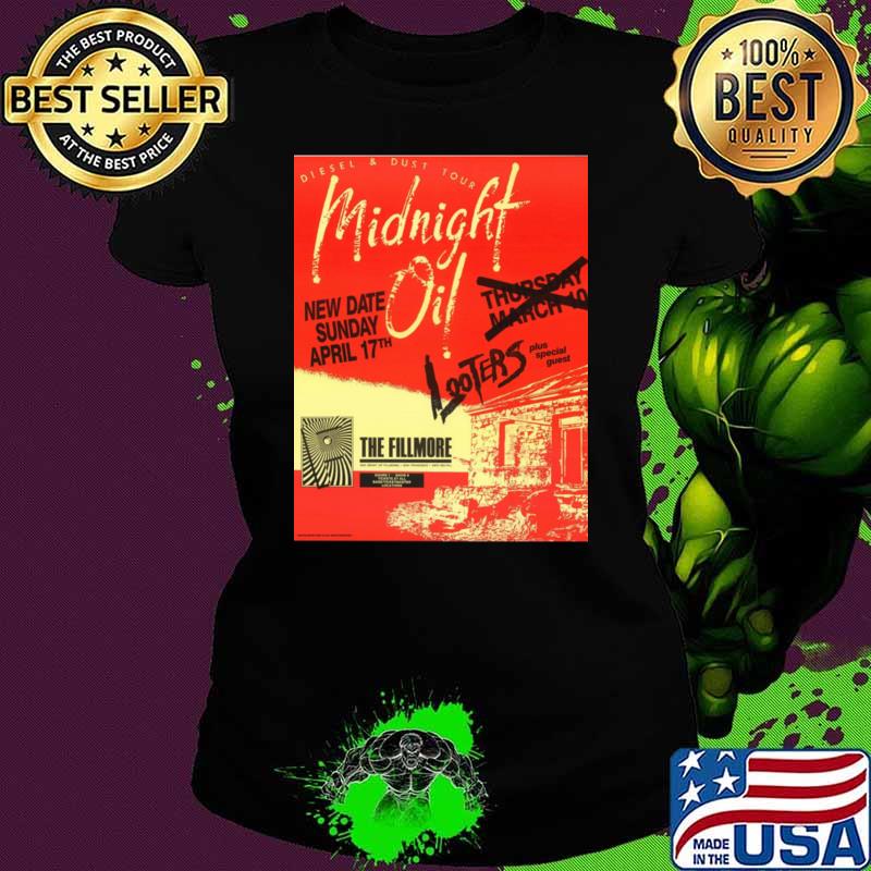 Midnight Oil Diesel And Dust The Fillmore concert tour T-Shirt