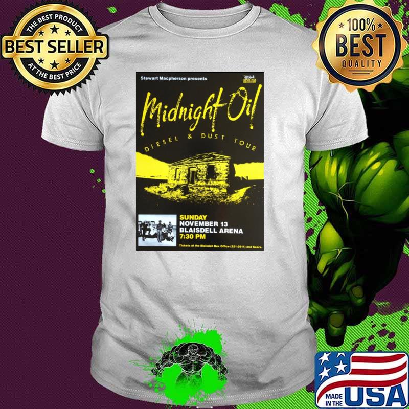 Midnight Oil Diesel And Dust Tour Stewart Macpherson Concert Tour T-Shirt