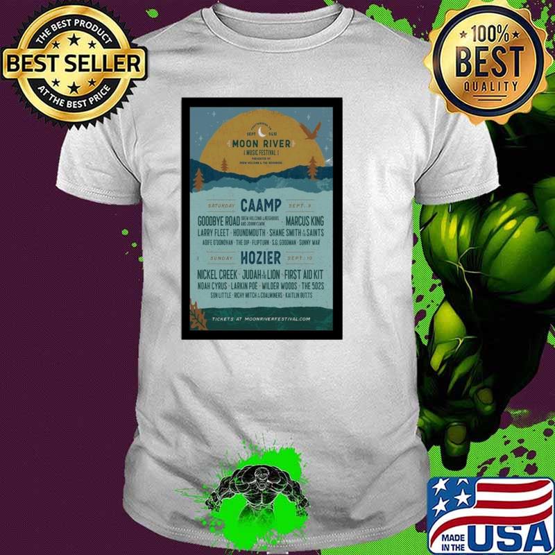 Moon river music festival presented by Drew Holcomb and the neighbors Chattanooga shirt