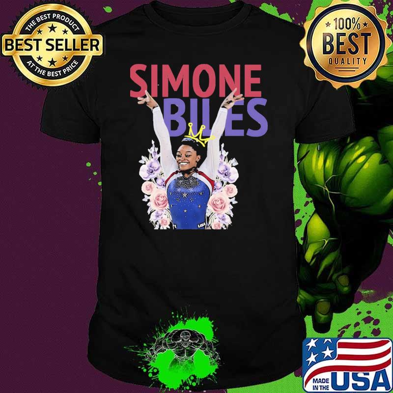 Nice simone Biles an American artistic gymnast flower shirt