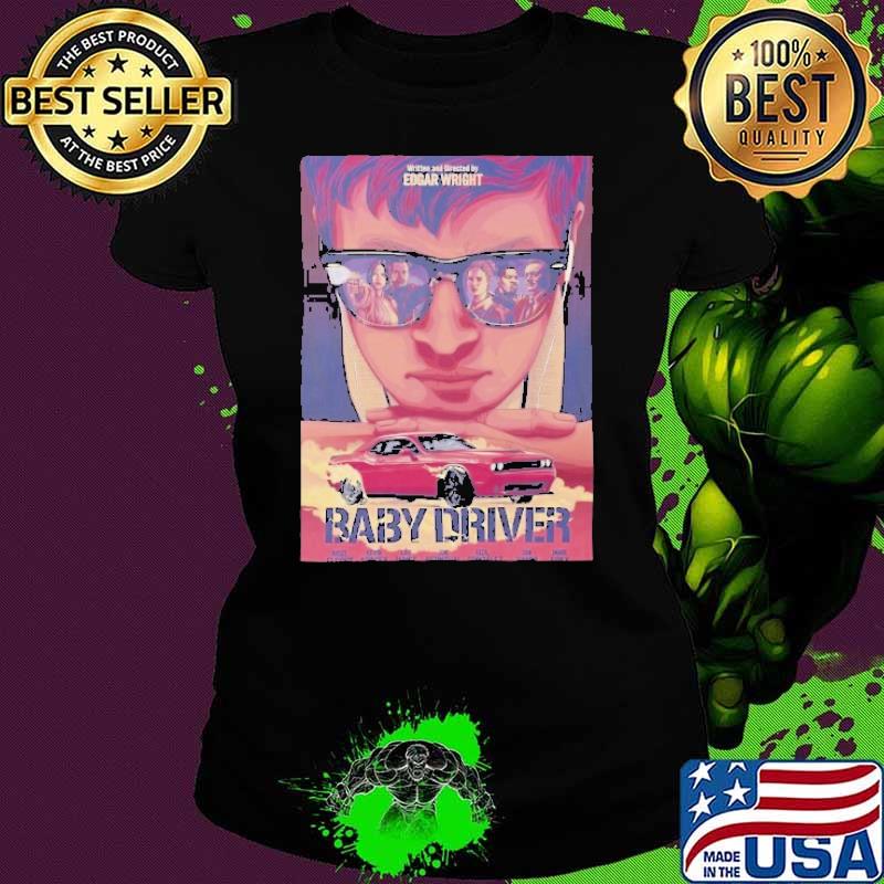 Official baby Driver Action Poster Look Jamie Foxx s Ladies tee Official baby Driver Action Poster Look Jamie Foxx s Ladies tee