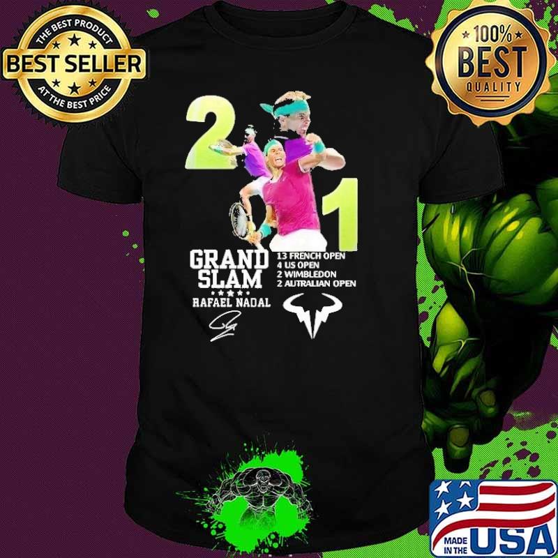 Official grand Slam rafael nadal signature tennis sports shirt
