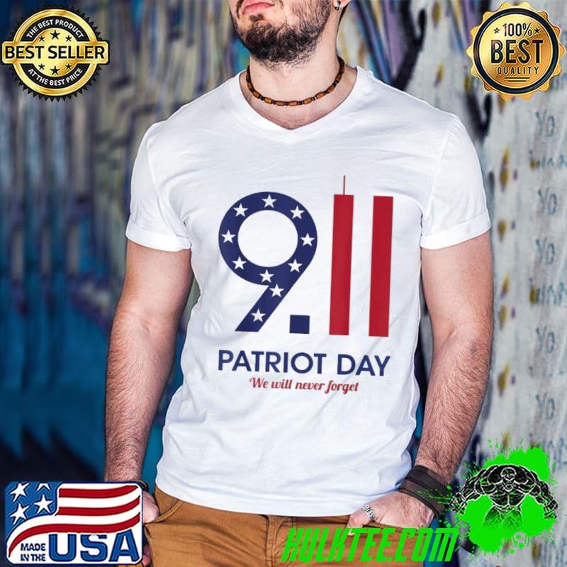 Patriot Day We Will Never Forget 9.11.01 s Guys V Neck Patriot Day We Will Never Forget 9.11.01 s Guys V Neck