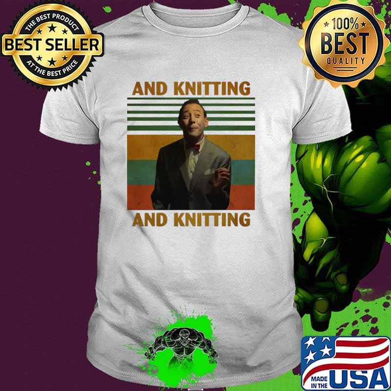 Pee Wee Herman And Knitting Character Created Vintage T-Shirt