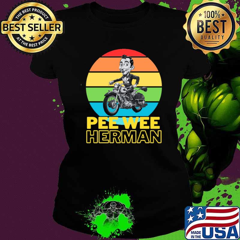 Pee wee herman riding motorcycle vintage T-Shirt