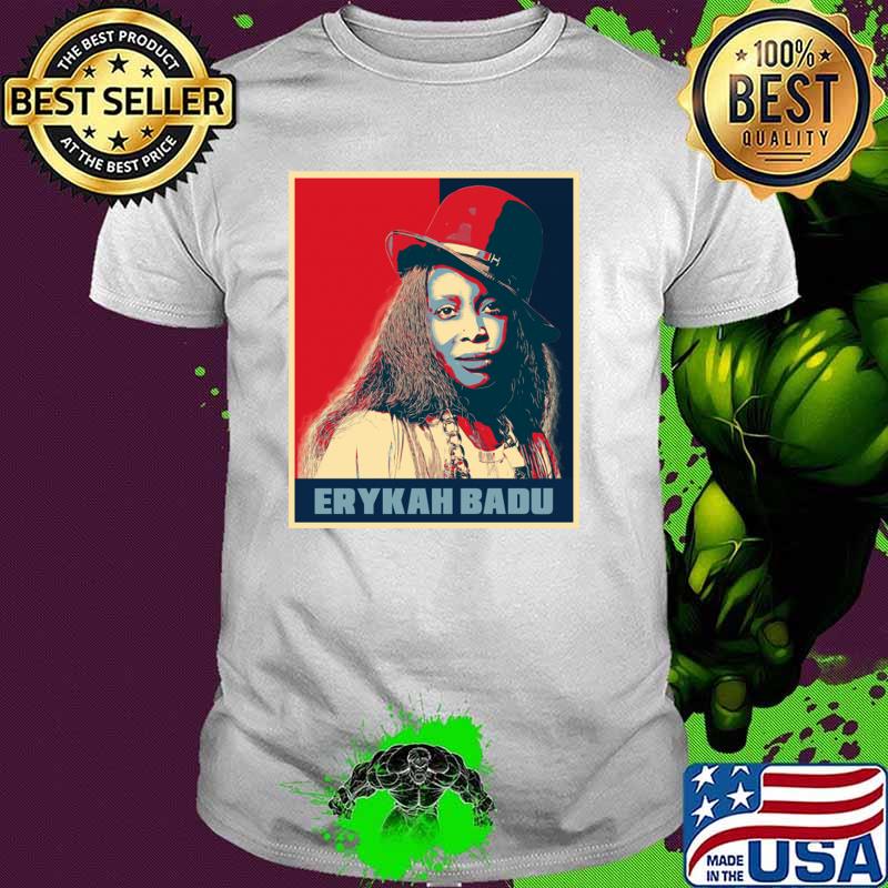 Poster Art Erykah badu an American singer rapper T-Shirt