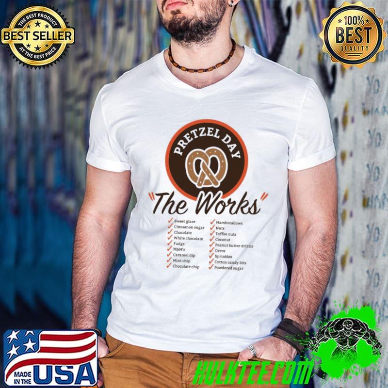 Pretzel Day The Works Stanley Hudson Shirt Guys V Neck Pretzel Day The Works Stanley Hudson Shirt Guys V Neck