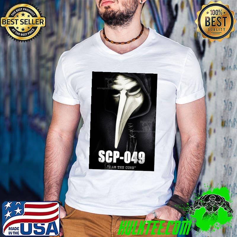 Scp 049 I Am The Cure Poster Shirt Guys V Neck Scp 049 I Am The Cure Poster Shirt Guys V Neck