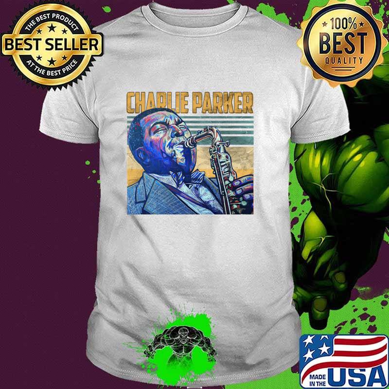 Showcasing Charlie Parker an American jazz saxophonist Vintage T-Shirt