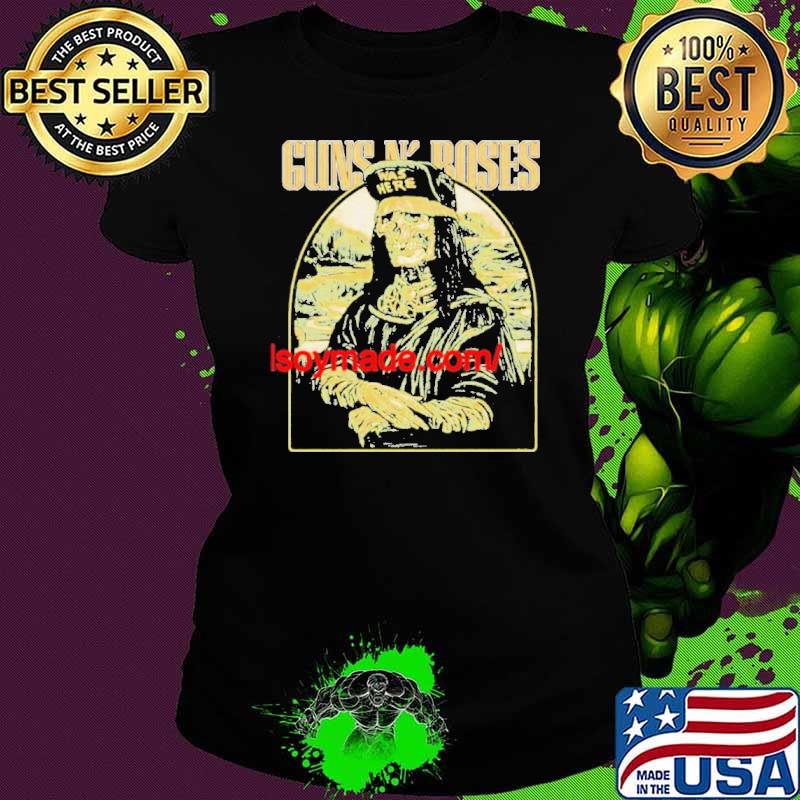 Skull monalisa vintage guns n roses shirt Skull monalisa vintage guns n roses shirt