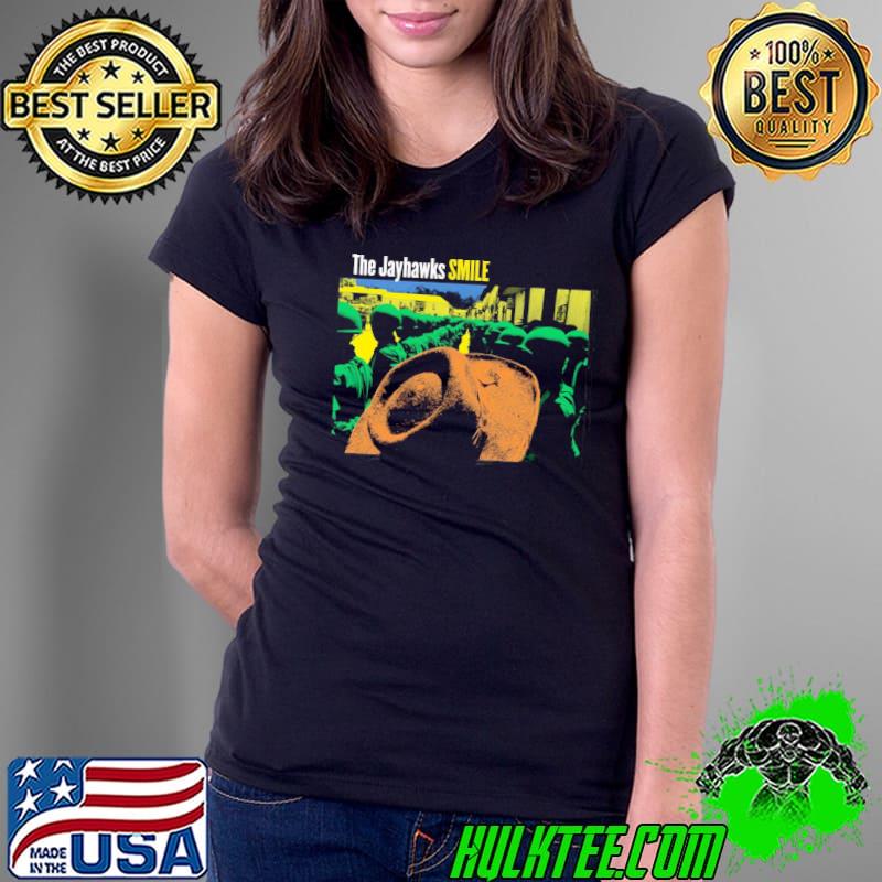 Smile From The Jayhawks Green Line Shirt Ladies Tee Smile From The Jayhawks Green Line Shirt Ladies Tee