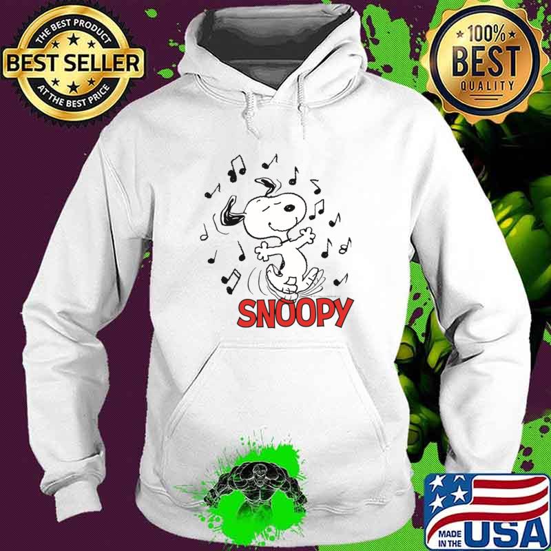 Snoopy bang happy music peanuts T-Shirt Hoodie Snoopy bang happy music peanuts T-Shirt Hoodie