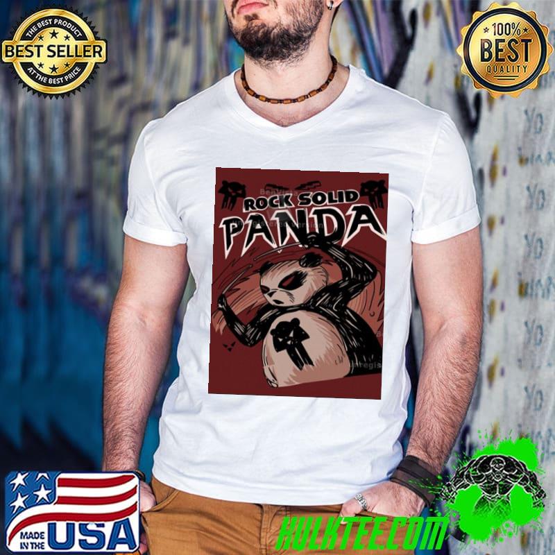 Solid Panda Colors Poster Shirt Guys V Neck Solid Panda Colors Poster Shirt Guys V Neck