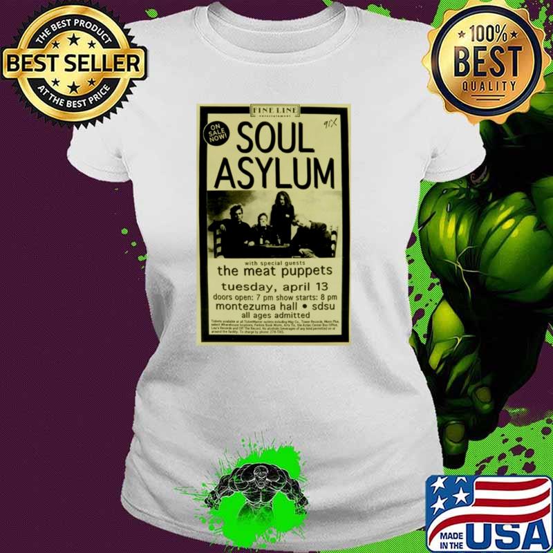 Soul Asylum With Special Guests The Meat Puppets Concert T-Shirt Ladies tee Soul Asylum With Special Guests The Meat Puppets Concert T-Shirt Ladies tee